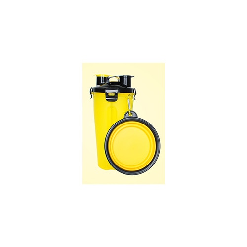 Portable Dogs Cats Feeding Feeder Water Food Bottle Outdoor Travel Carry Pet Bowls