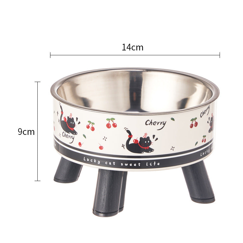 Non-Slip Stainless Steel Pet Bowl for Dogs & Cats