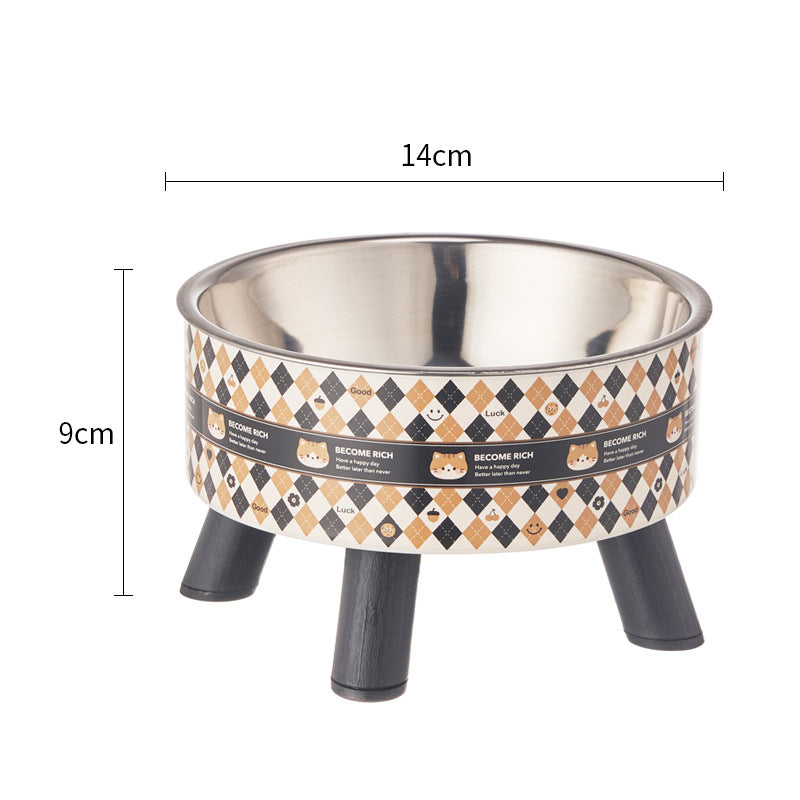 Non-Slip Stainless Steel Pet Bowl for Dogs & Cats