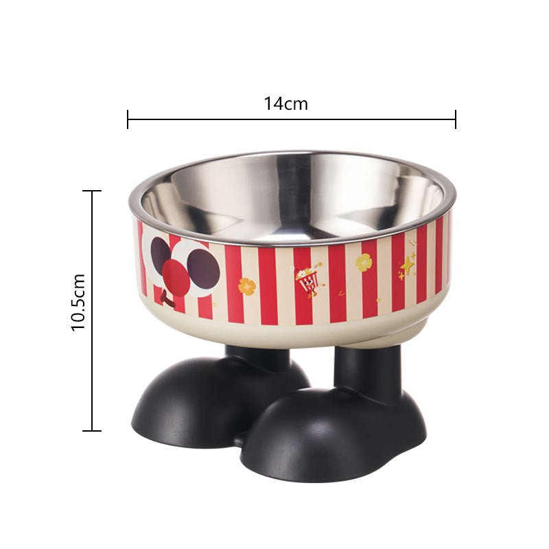 Non-Slip Stainless Steel Pet Bowl for Dogs & Cats