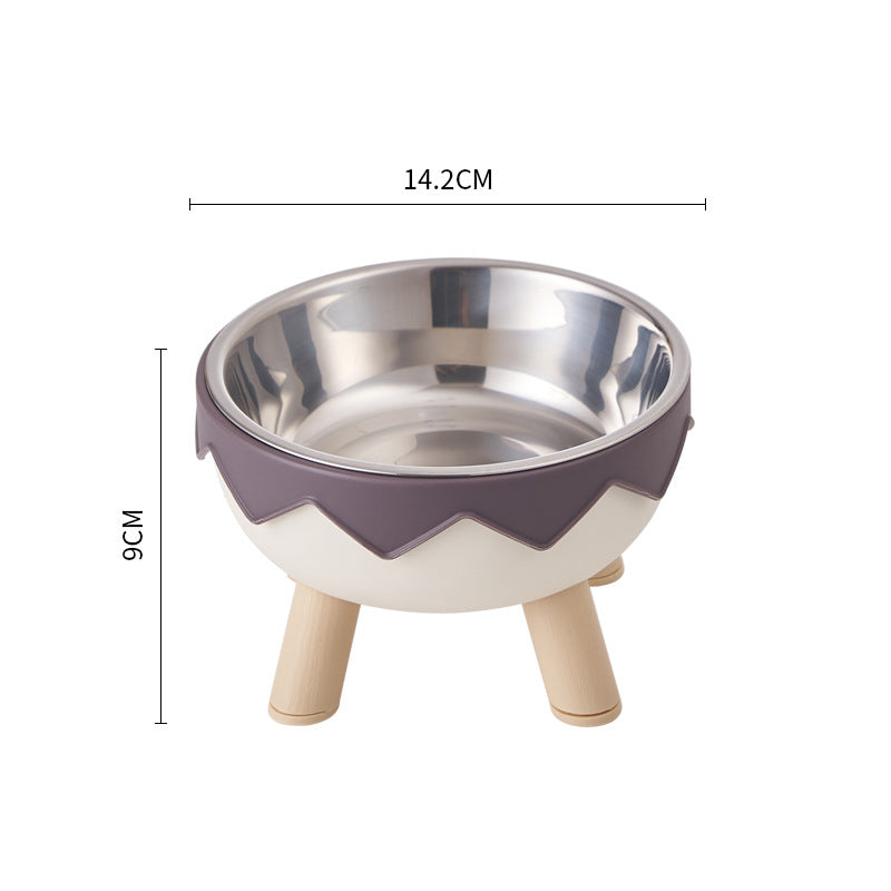 Non-Slip Stainless Steel Pet Bowl for Dogs & Cats