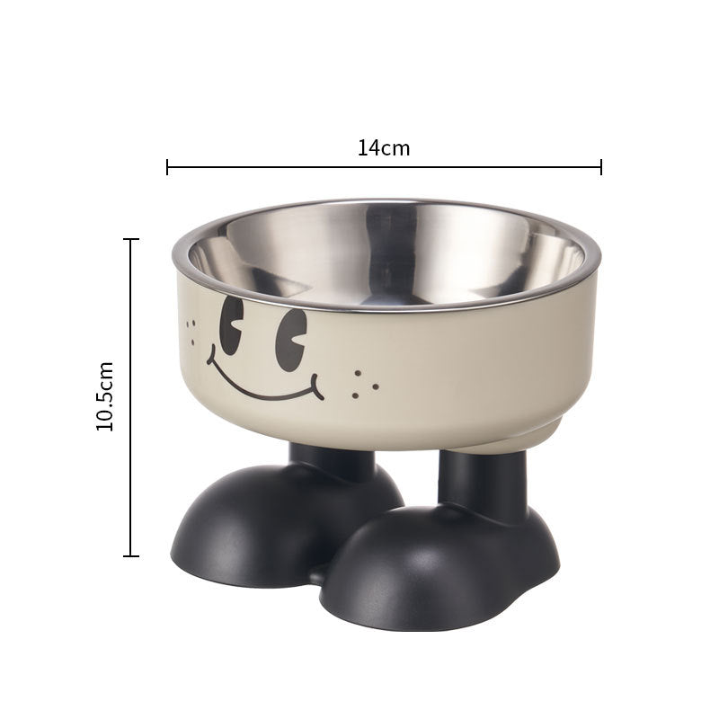 Non-Slip Stainless Steel Pet Bowl for Dogs & Cats