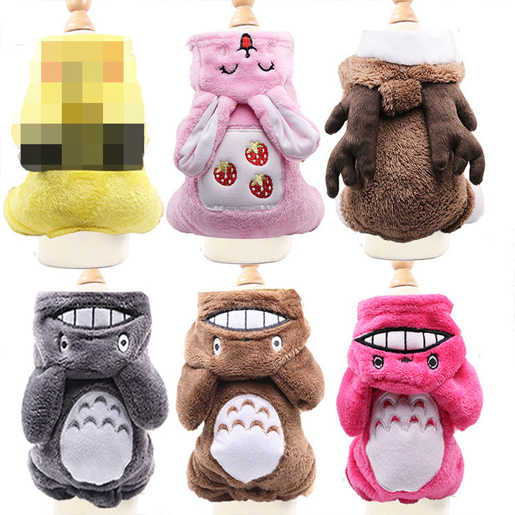 Cozy Cartoon Winter Coat for Cats & Dogs