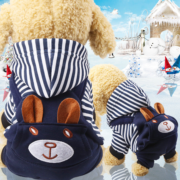 Cozy Cartoon Winter Coat for Cats & Dogs