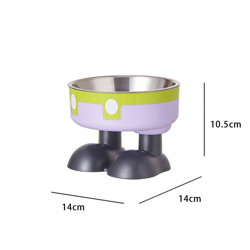 Non-Slip Stainless Steel Pet Bowl for Dogs & Cats