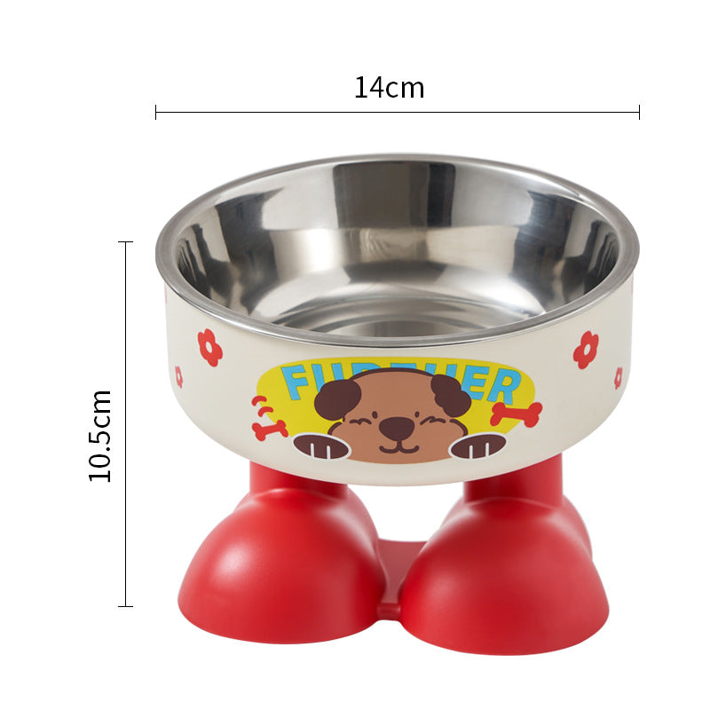 Non-Slip Stainless Steel Pet Bowl for Dogs & Cats