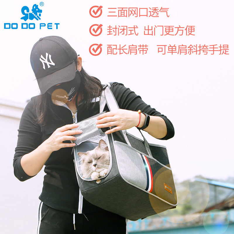 Large-Capacity Pet Travel Backpack for Cats & Small Dogs