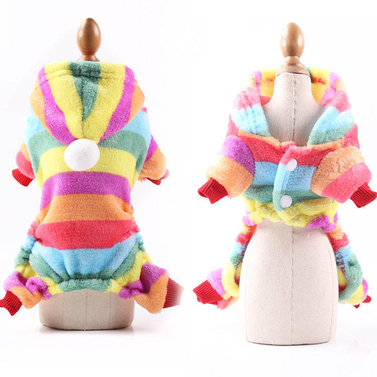 Cozy Cartoon Winter Coat for Cats & Dogs
