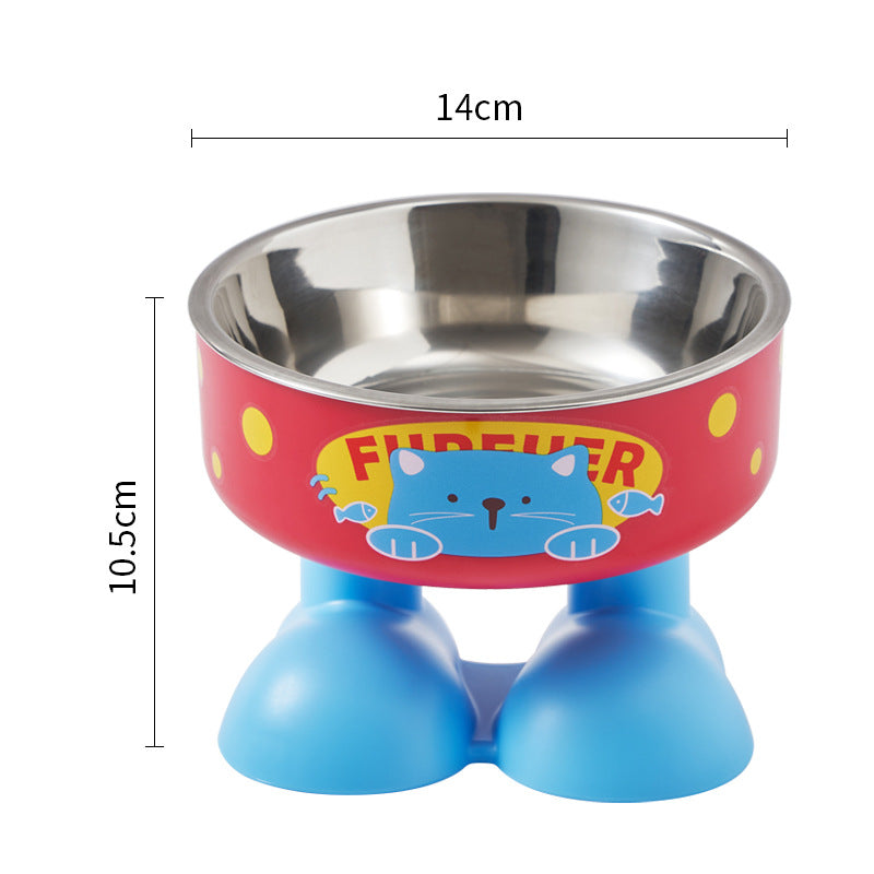 Non-Slip Stainless Steel Pet Bowl for Dogs & Cats