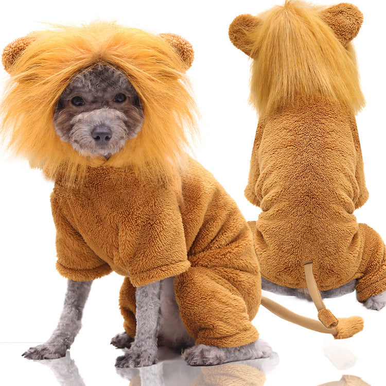Cozy Cartoon Winter Coat for Cats & Dogs