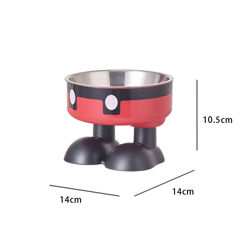 Non-Slip Stainless Steel Pet Bowl for Dogs & Cats