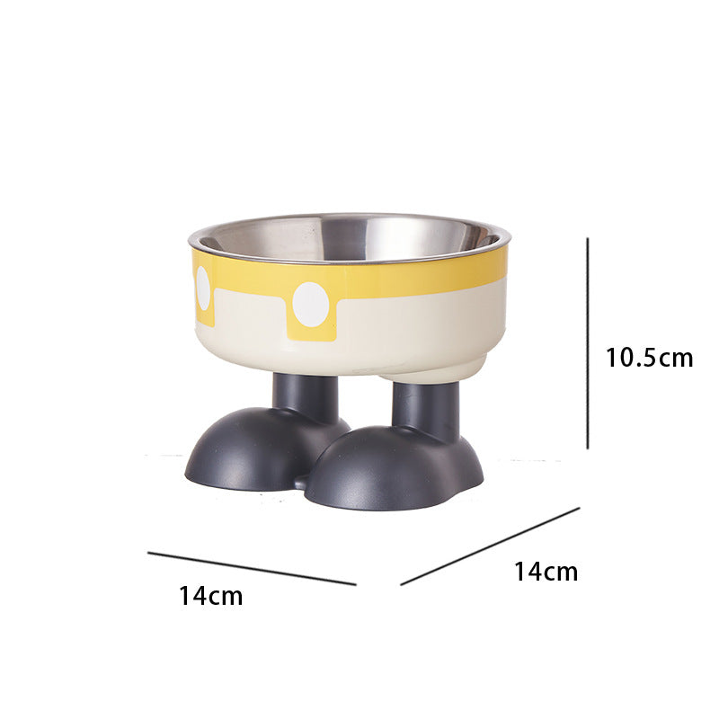 Non-Slip Stainless Steel Pet Bowl for Dogs & Cats