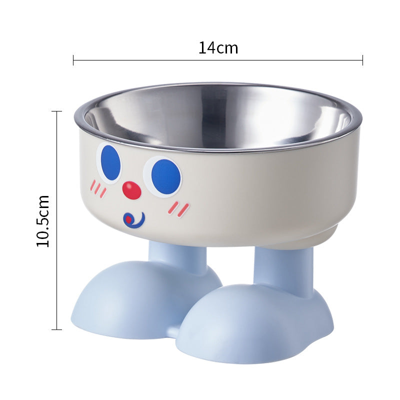 Non-Slip Stainless Steel Pet Bowl for Dogs & Cats