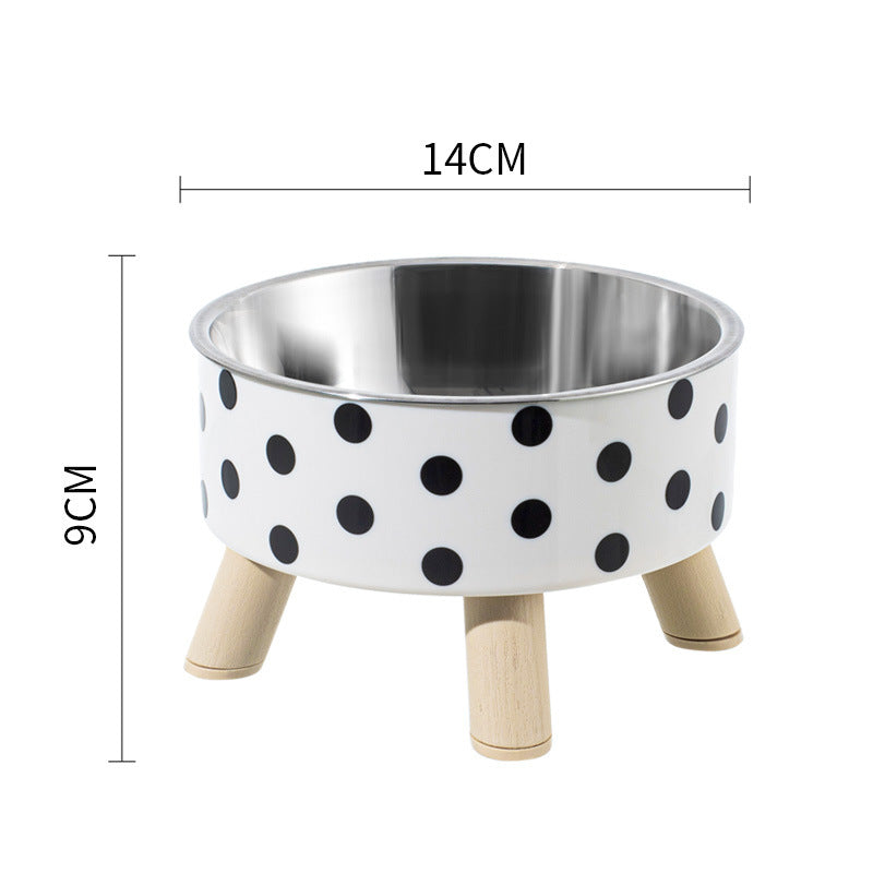 Non-Slip Stainless Steel Pet Bowl for Dogs & Cats
