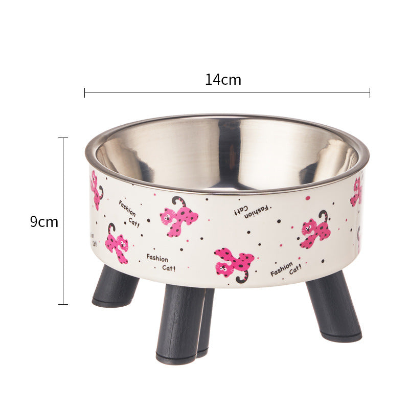 Non-Slip Stainless Steel Pet Bowl for Dogs & Cats