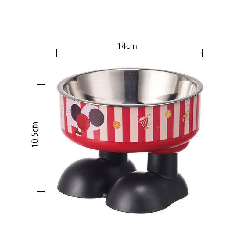 Non-Slip Stainless Steel Pet Bowl for Dogs & Cats