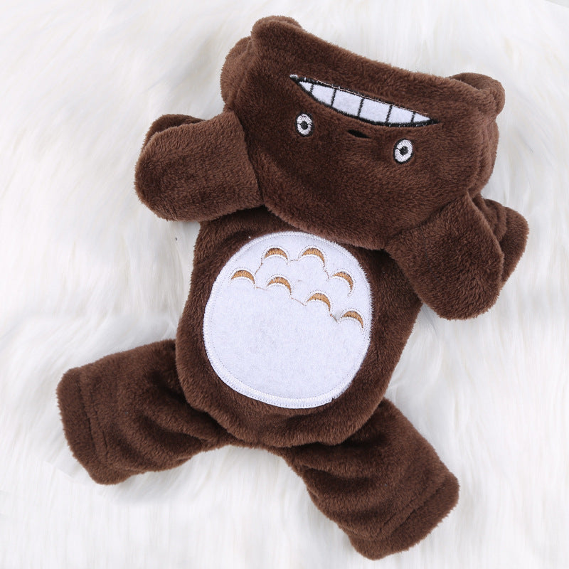 Cozy Cartoon Winter Coat for Cats & Dogs