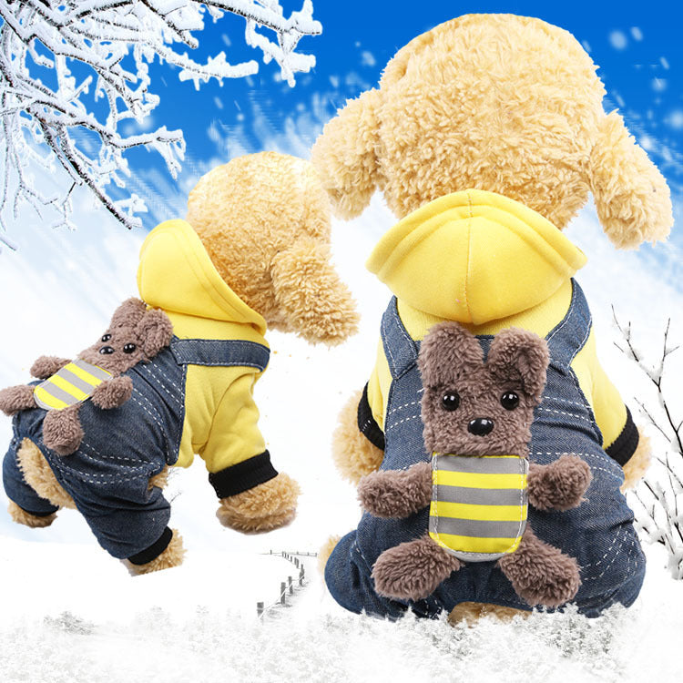 Cozy Cartoon Winter Coat for Cats & Dogs