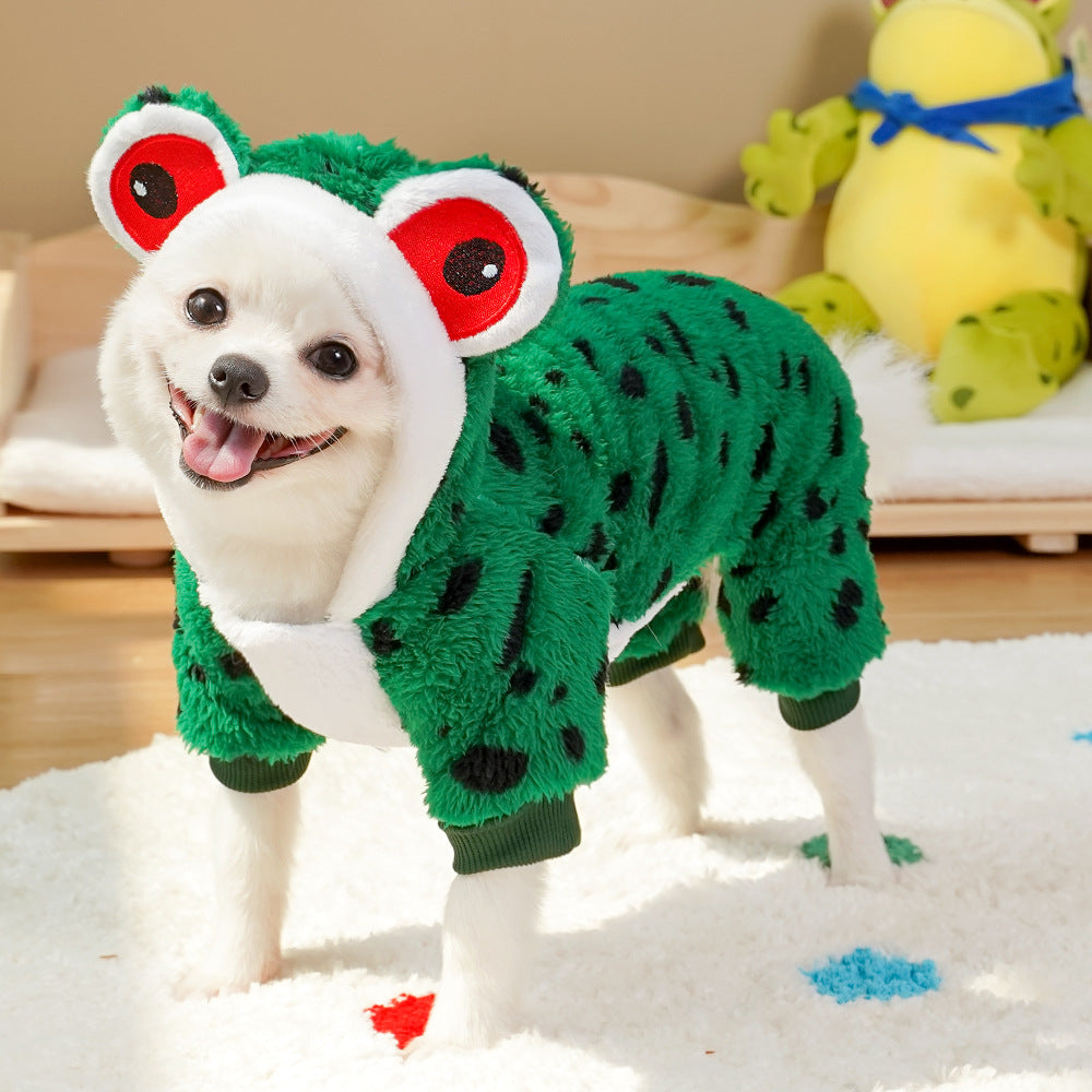 Cozy Cartoon Winter Coat for Cats & Dogs