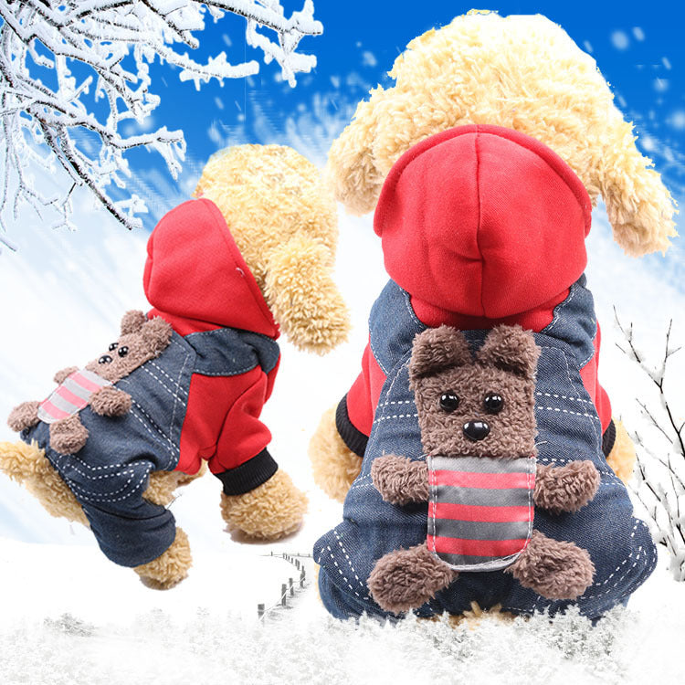 Cozy Cartoon Winter Coat for Cats & Dogs