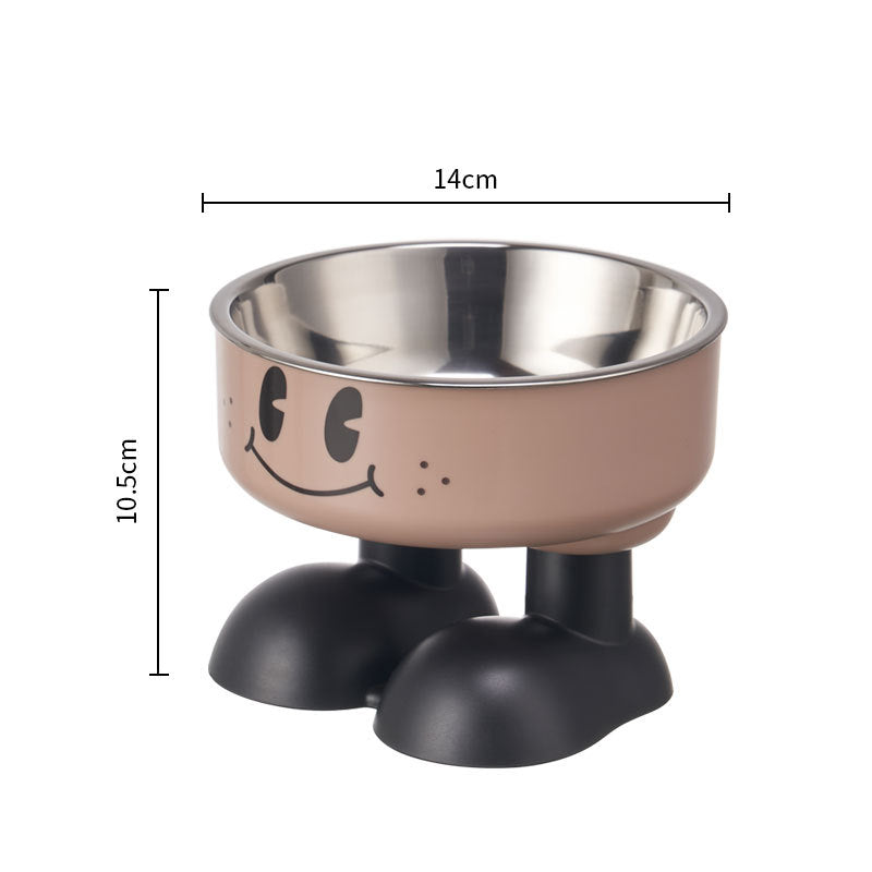 Non-Slip Stainless Steel Pet Bowl for Dogs & Cats