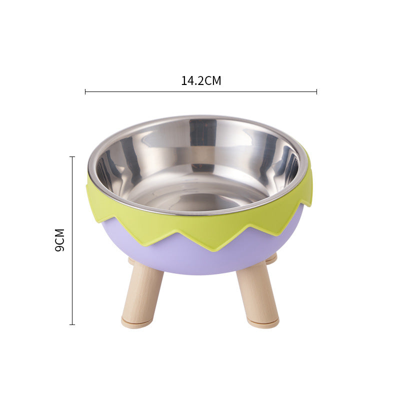 Non-Slip Stainless Steel Pet Bowl for Dogs & Cats
