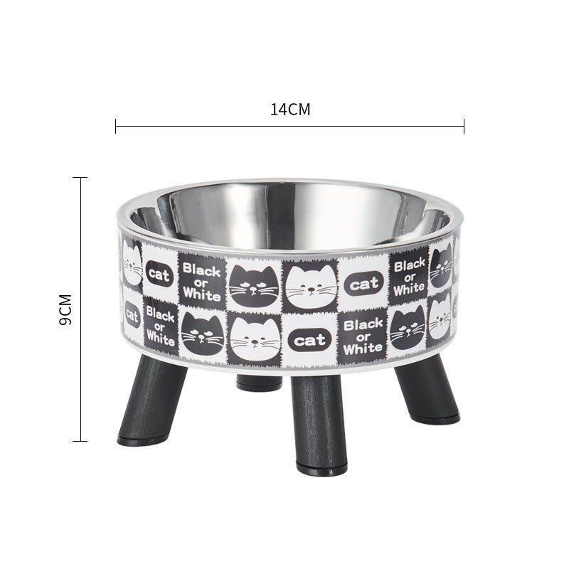 Non-Slip Stainless Steel Pet Bowl for Dogs & Cats