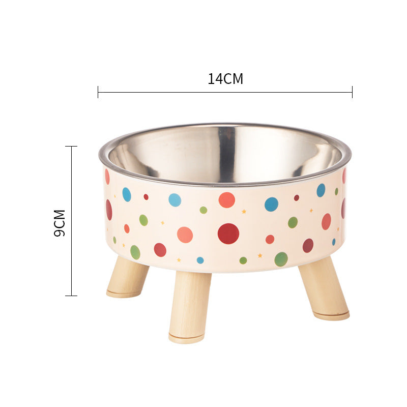 Non-Slip Stainless Steel Pet Bowl for Dogs & Cats