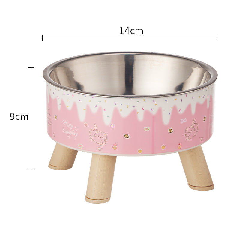 Non-Slip Stainless Steel Pet Bowl for Dogs & Cats