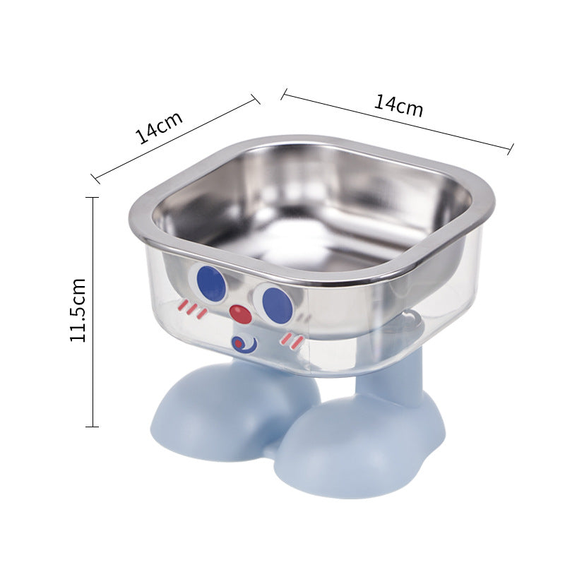 Non-Slip Stainless Steel Pet Bowl for Dogs & Cats