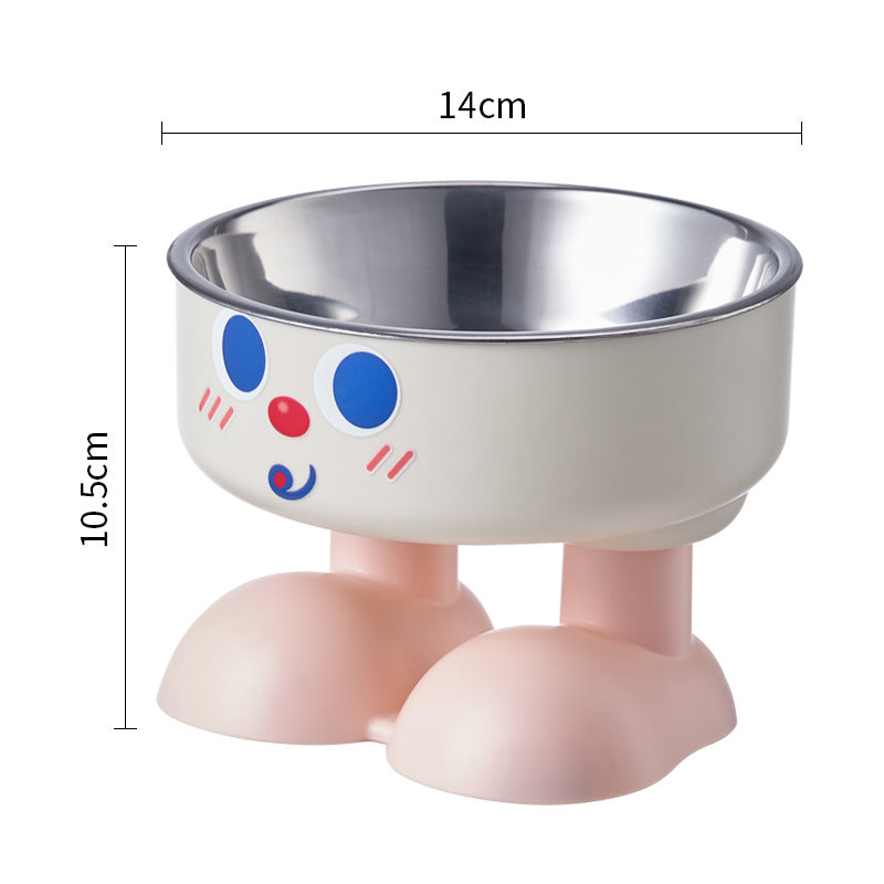 Non-Slip Stainless Steel Pet Bowl for Dogs & Cats