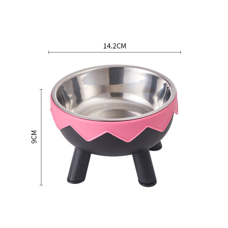 Non-Slip Stainless Steel Pet Bowl for Dogs & Cats