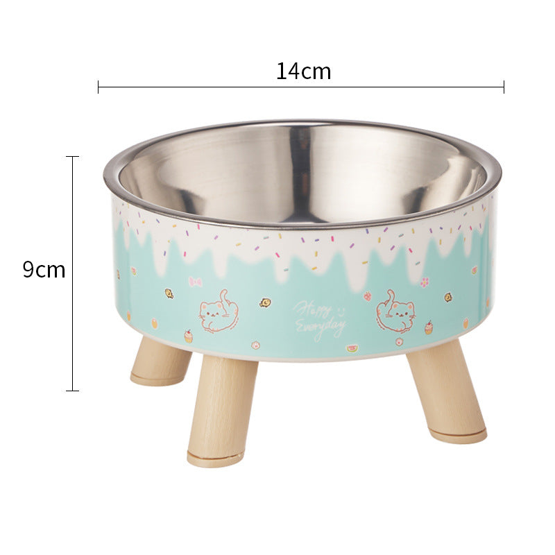Non-Slip Stainless Steel Pet Bowl for Dogs & Cats