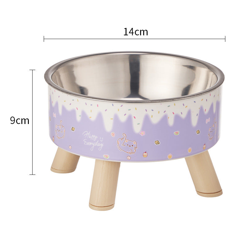 Non-Slip Stainless Steel Pet Bowl for Dogs & Cats