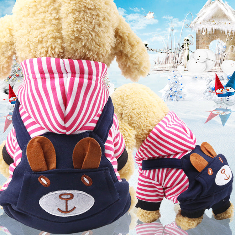 Cozy Cartoon Winter Coat for Cats & Dogs