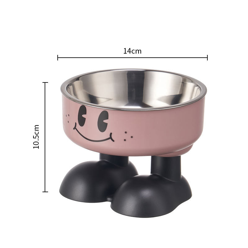 Non-Slip Stainless Steel Pet Bowl for Dogs & Cats