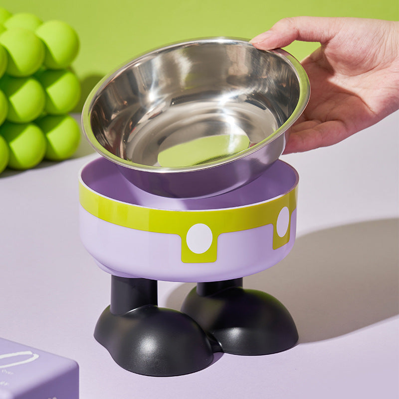 Non-Slip Stainless Steel Pet Bowl for Dogs & Cats