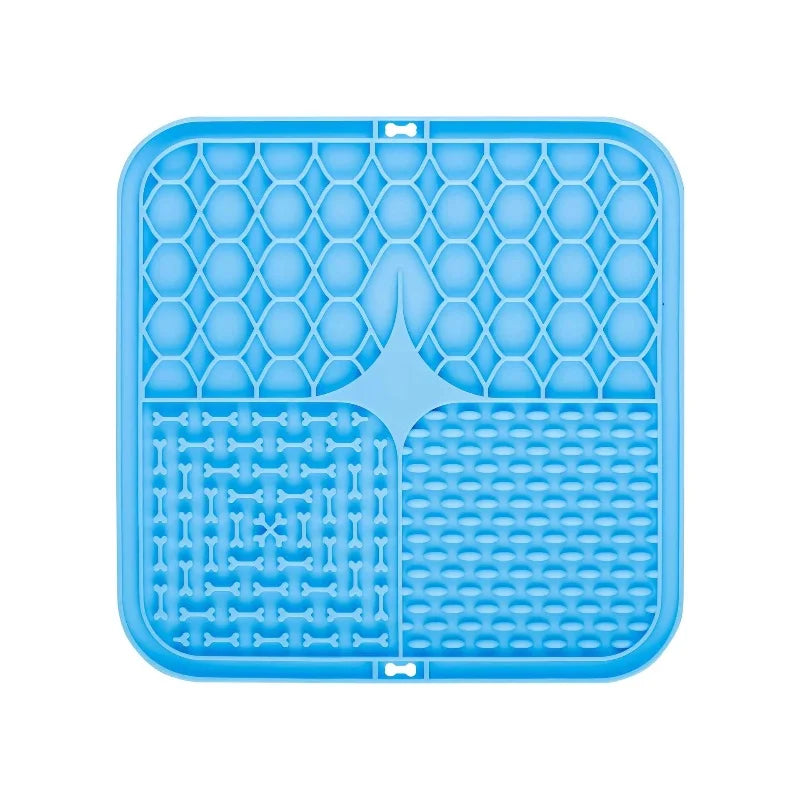 Slow Feeder Silicone Lick Mat for Dogs – Bath & Mealtime Distraction