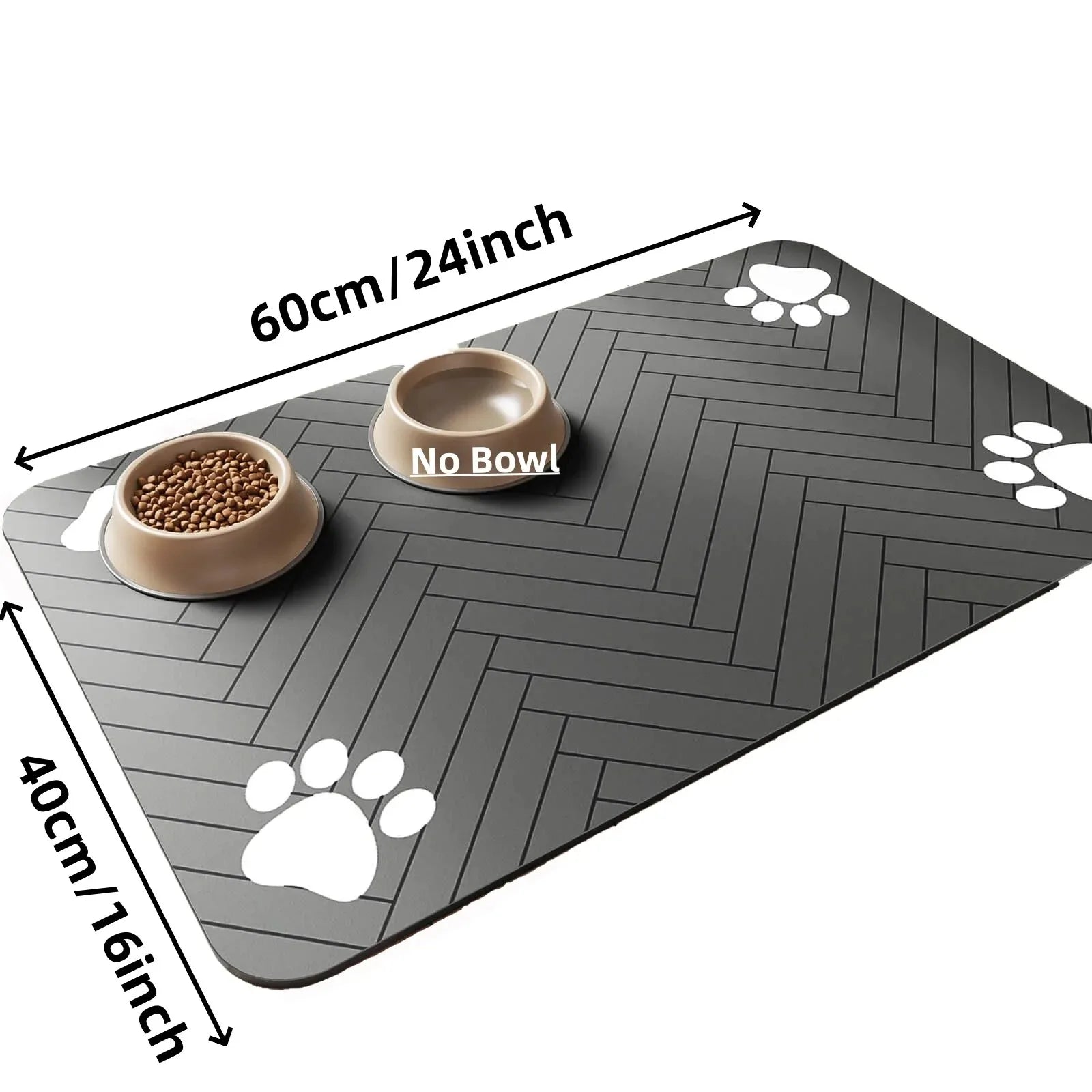 Absorbent Pet Feeding Mat | Non-Slip Waterproof Placemat for Dogs & Cats
