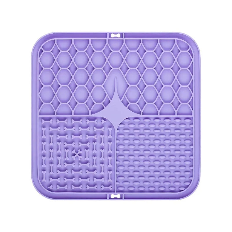 Slow Feeder Silicone Lick Mat for Dogs – Bath & Mealtime Distraction