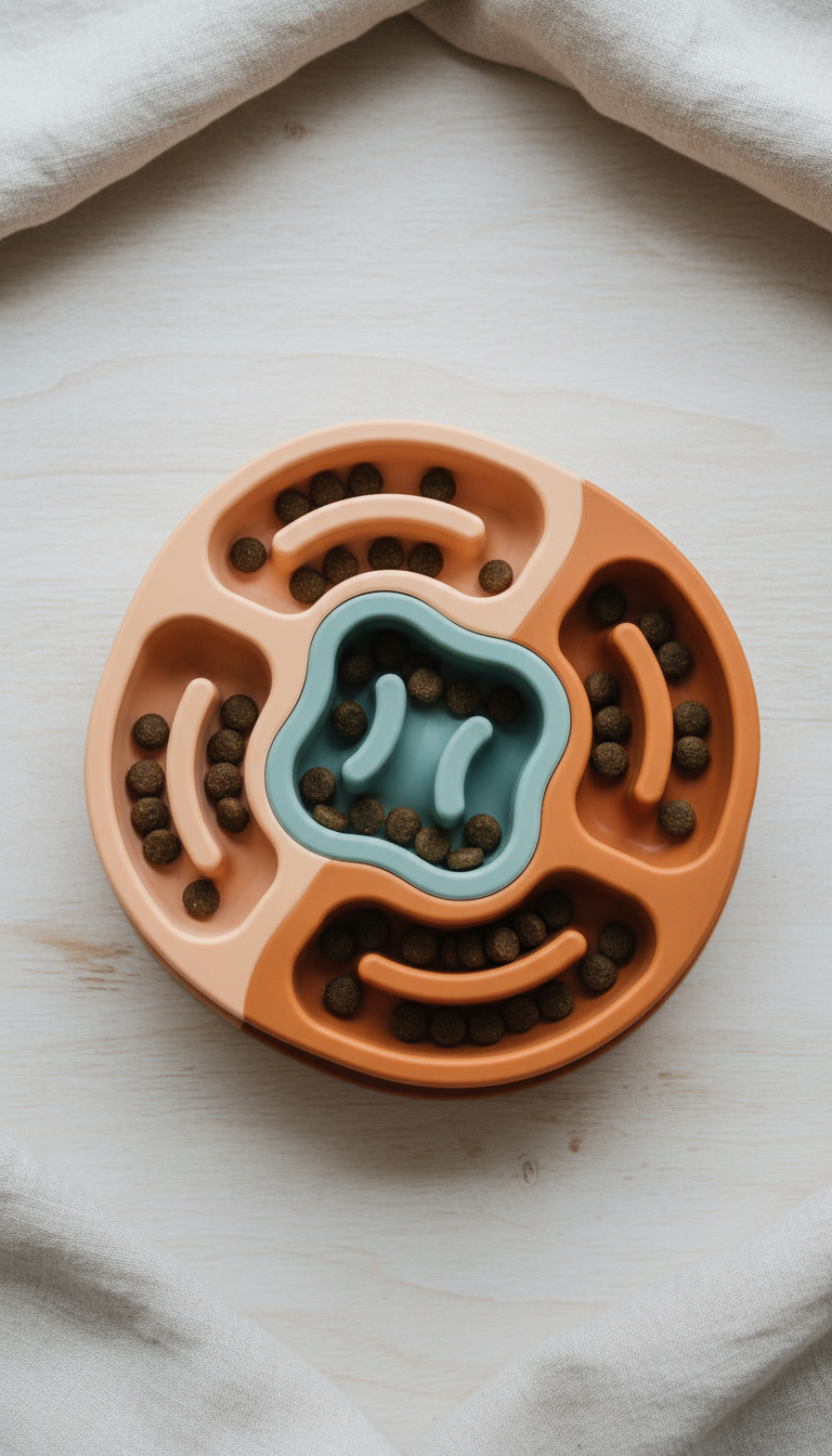 Silicone Slow Feeder Bowl Ergonomic